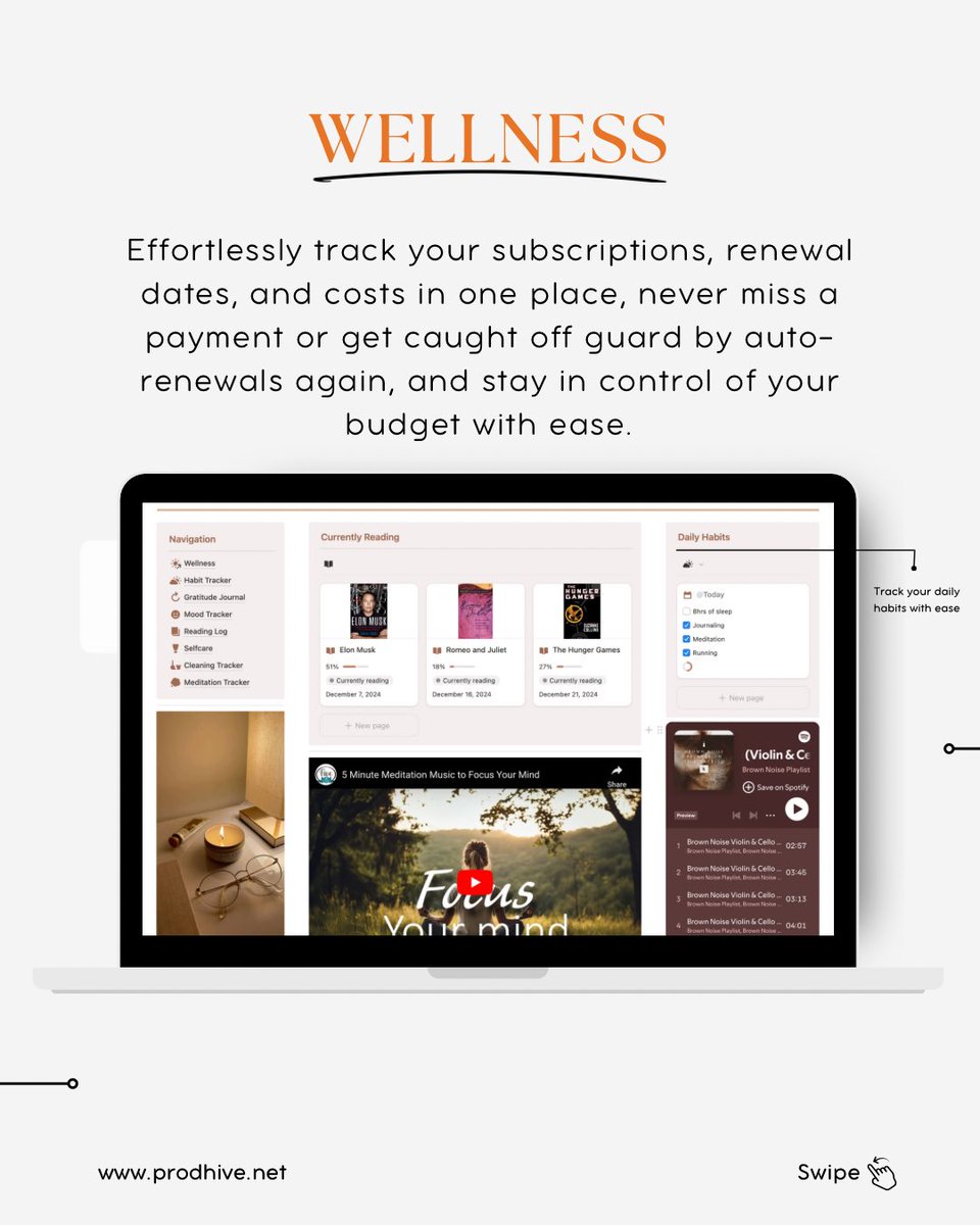 prod_hive's tweet image. Boost your productivity with our all-in-one Notion template! 🚀 From planning to finances, we’ve got you covered. Get 𝟐𝟎% 𝐎𝐅𝐅 for a limited time!
#notion #prodhive #notiontemplate #ProductivityMadeEasy #stayorganized