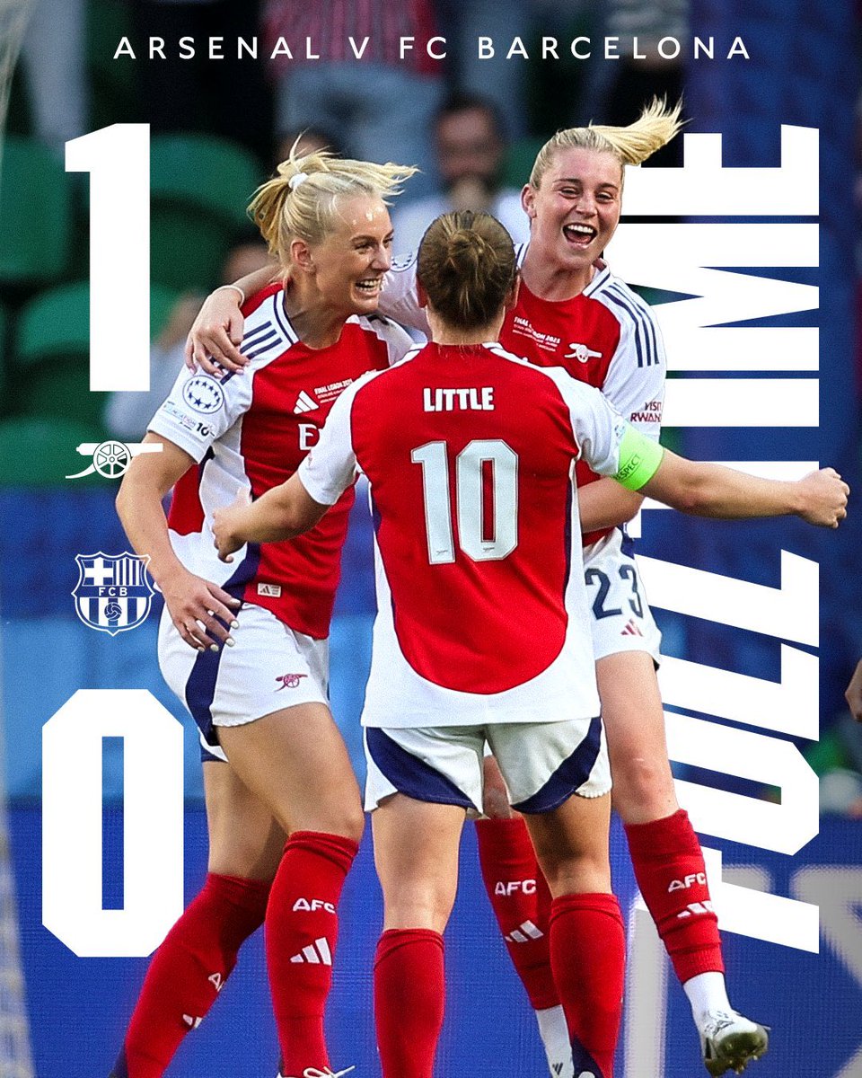 Champions of Europe 2025! Well done <a href="/Arsenal/">Arsenal</a> WFC