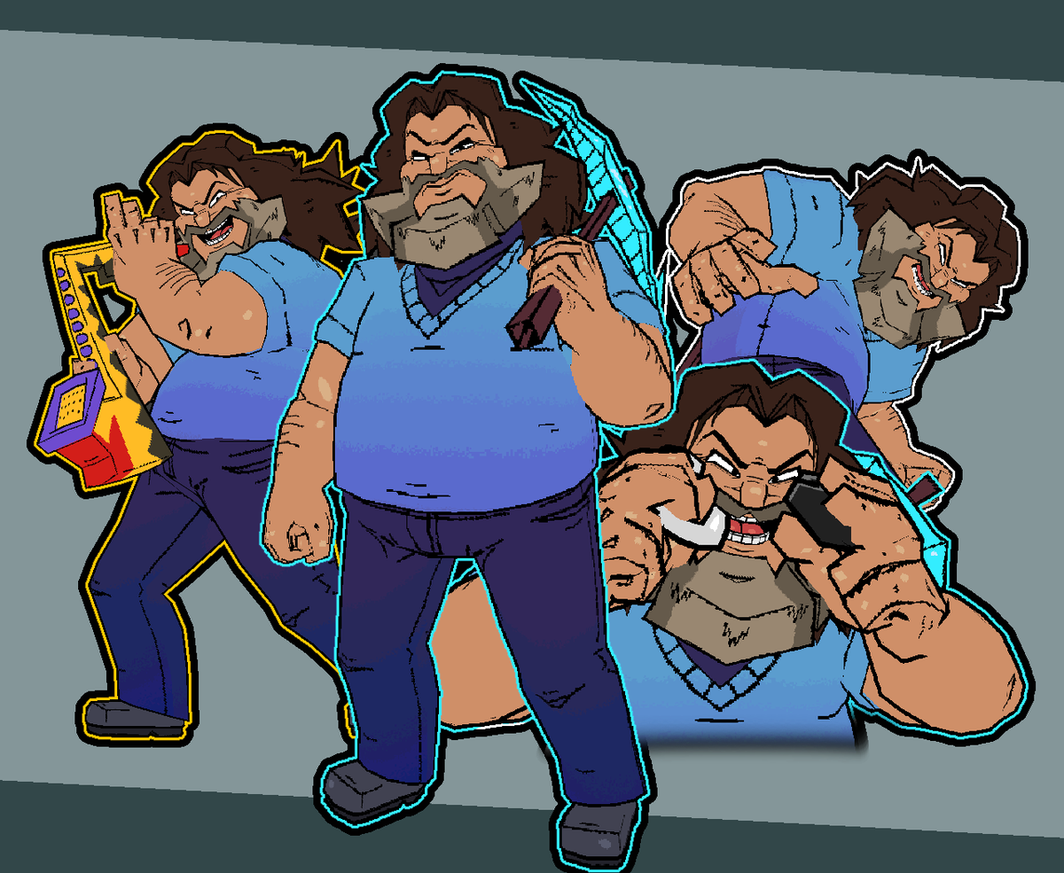 MODEL RELEASE!

Steve! Early access, will add more props and another character, enjoy! Link in replies

#blender #MinecraftMovie #jackblack