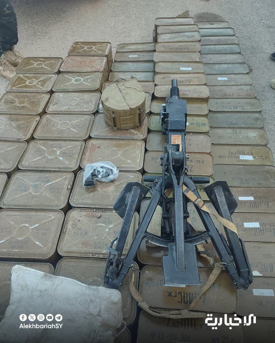 dlockyer's tweet photo. Thanks to the delicate security operation carried out by Syrian Border Guards based in Qalamoun on the Lebanese border after a series of monitoring and follow up work an attempt to smuggle a shipment of weapons and ammunition into Lebanon was successfully foiled
@AlekhbariahSY https://t.co/AmKN8yCOG3