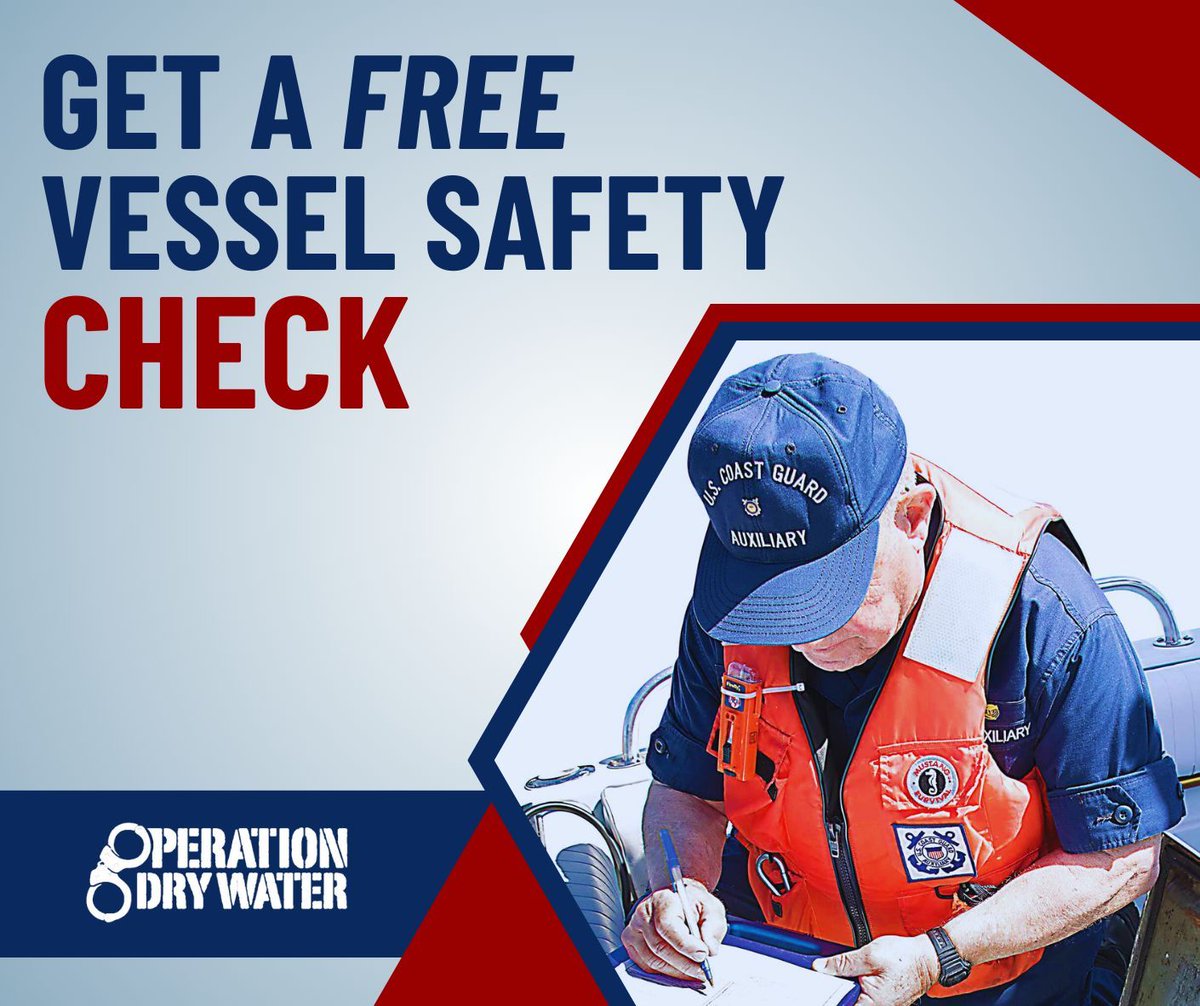 It goes without saying that your vessel should be in top condition before heading out. You don’t want to have mechanical trouble while out on the water. We recommend getting a Vessel Safety Check! #OpDryWater