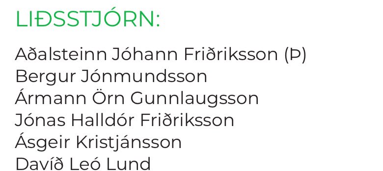Bergur jonmunds i liðsstjorn, hveeeernig áttum við að tapa ?