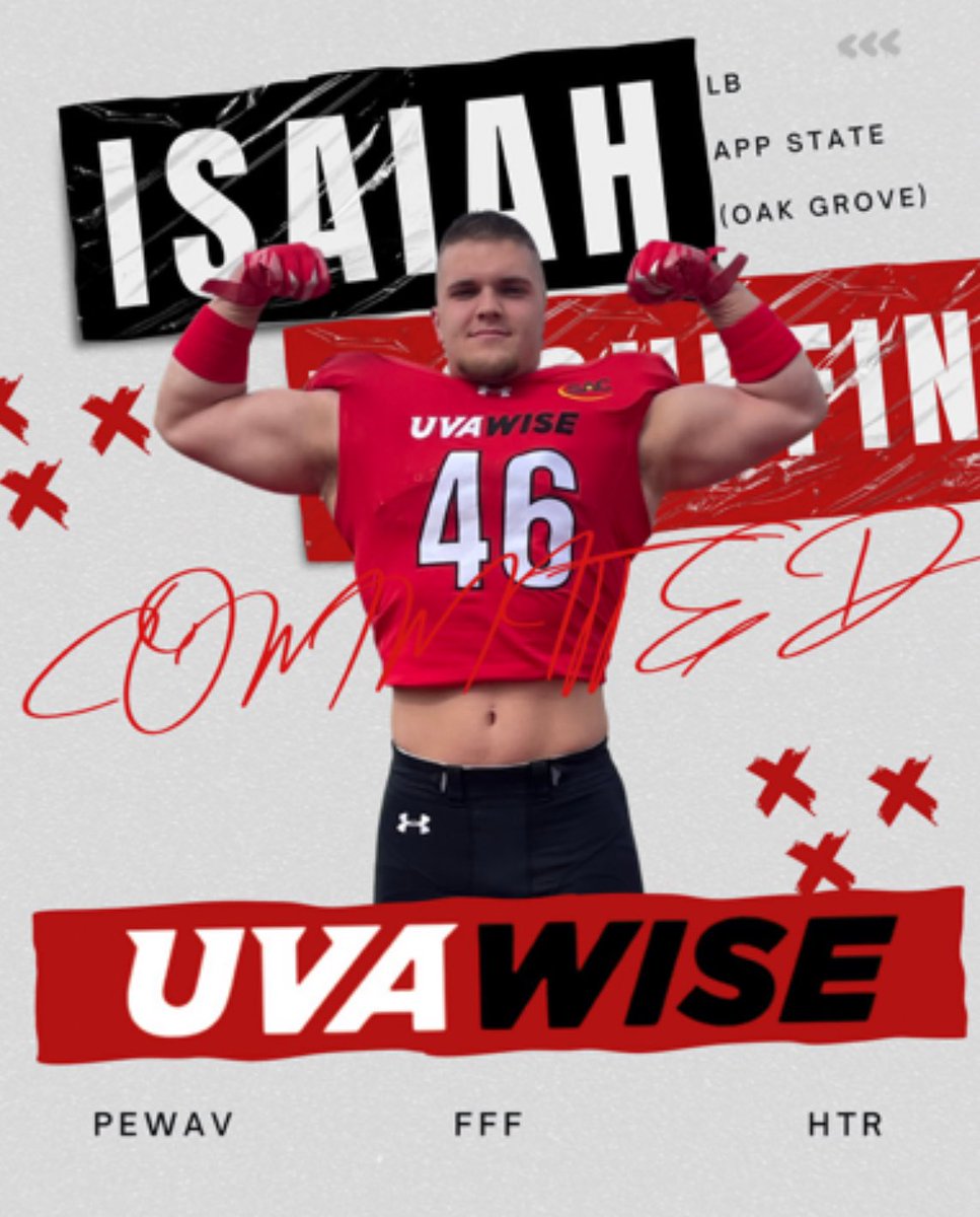 Excited to call UVA Wise home!! #committed 
<a href="/UVAWiseCavsFB/">UVA Wise Football</a> <a href="/CoachGaryBass/">Gary Bass</a> <a href="/CoachGouldLB/">Coach Gould</a> <a href="/KirbyCannon4/">Kirby Cannon</a>