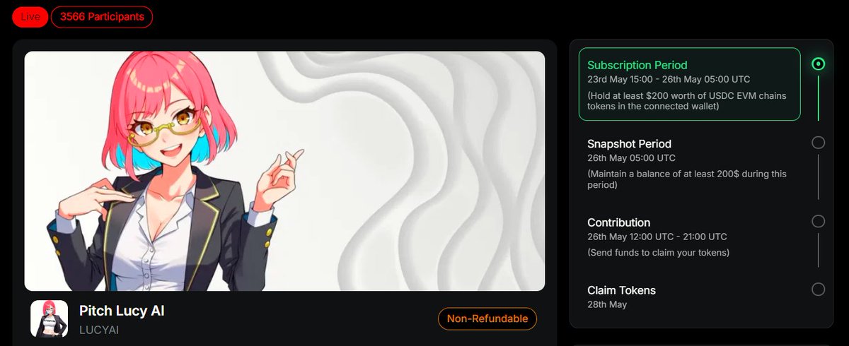 One day in, and we’re already 7x oversubscribed 😈

Just 460 lucky wallets will get a chance to invest in $LUCYAI.

Perhaps it’s you. Register while you still can👇cointerminal.com/project/pitch_…
