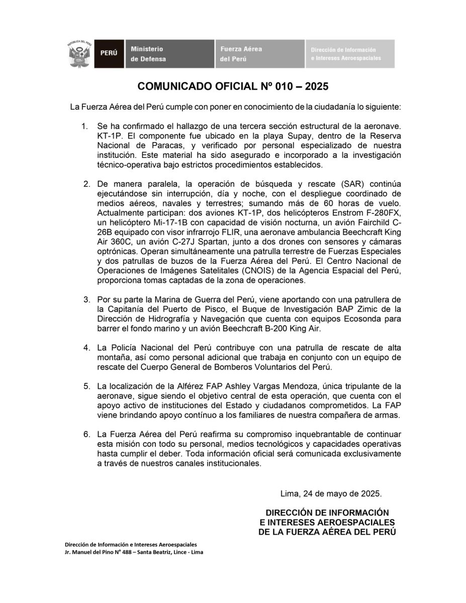 Fuerza Aérea del Perú tweet media