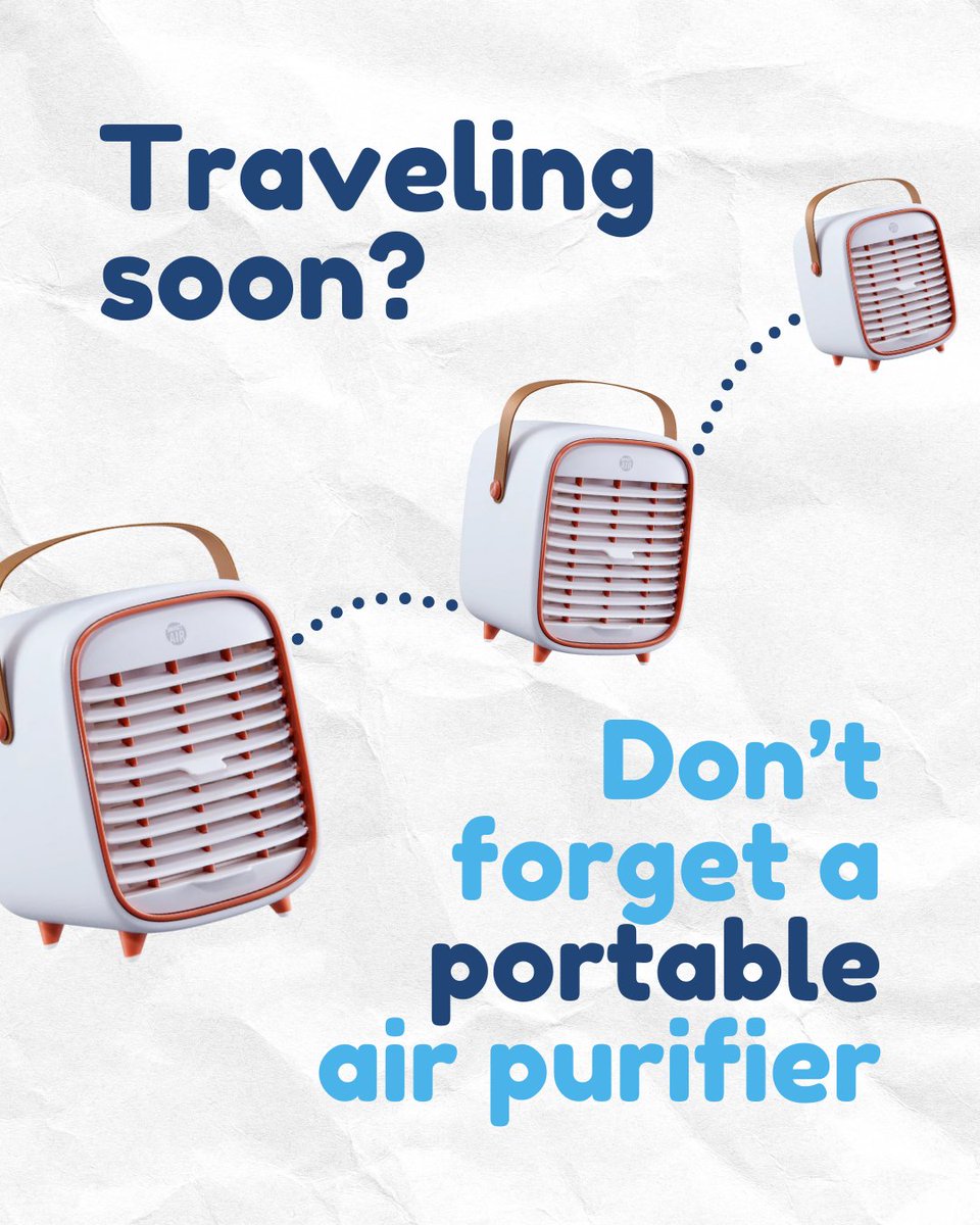Our QT3 Air Purifier is the perfect travel companion to keep you healthy on the go!