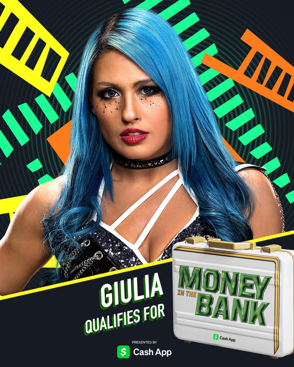 WWEUK's tweet photo. .@giulia0221g is headed to #MITB! 🤑 🪜 https://t.co/hiAcrsDdda
