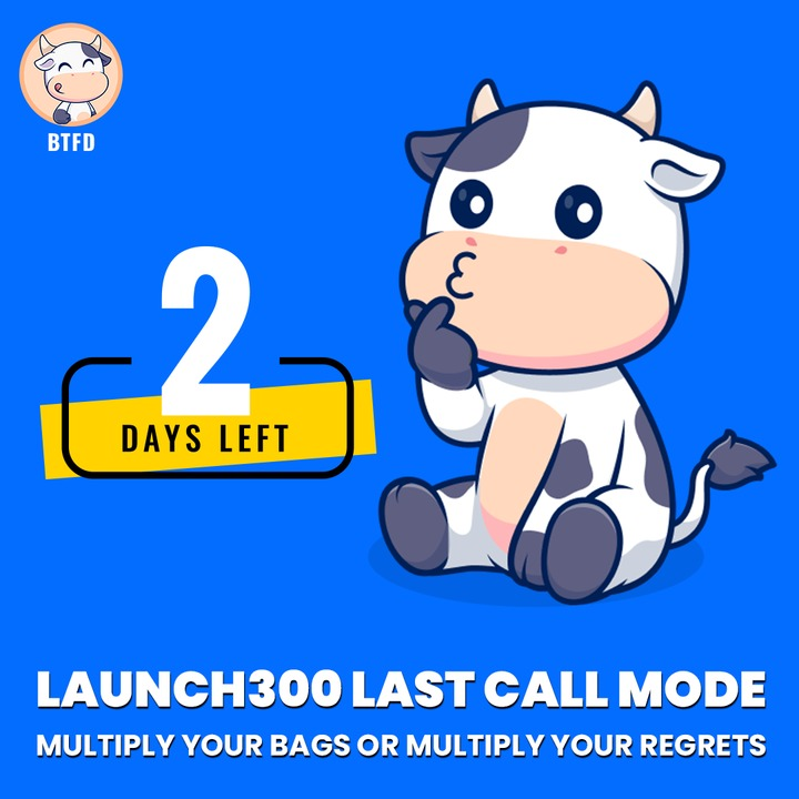 BTFD_COIN's tweet image. This ain’t your “think it over” moment. This is your bag-it-before-it’s-gone warning. LAUNCH300 is dishing 300% bonus bags like it’s a glitch in the matrix.

🚫 Wait? You fade.
💼 Ape? You gain.
🎯 Regret? That’s for the ones who scroll past.

🚀 btfd.io/buy-now

#BTFD…