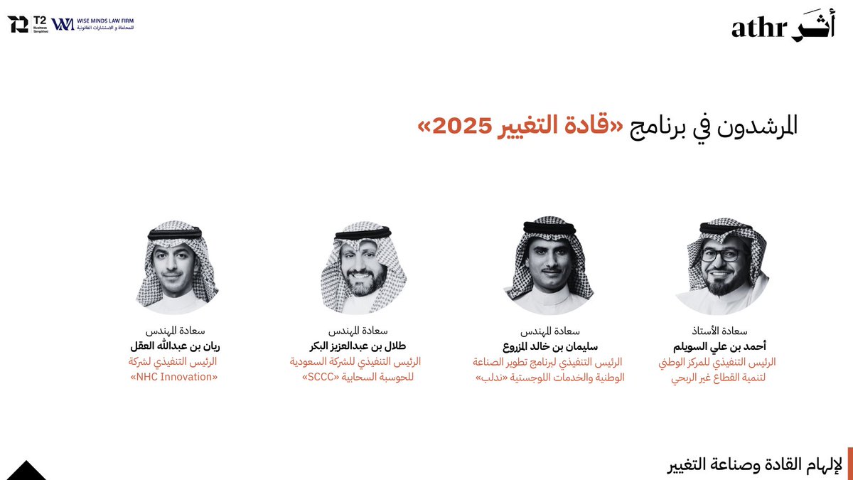 Athr_NPO's tweet image. المرشدون في برنامج #قادة_التغيير