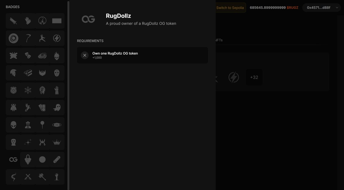 Who's looking forward to the DollzWorld Hub?

Where you can collect and earn badges, obtain cool titles and bring back the fun of collecting to NFTs?

Excited to release this small but powerful utility to our holders and see who gets the bragging rights on the leaderboard ⭐️
