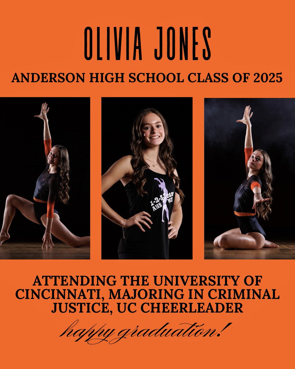 Congratulations to Olivia Jones on her graduation! Our program and AHS will miss you! Good luck in the next chapter of your life! 🎓🎉  <a href="/AHSRaptorsAD/">AHS Athletics</a> <a href="/AndersonRaptors/">Anderson High School</a>