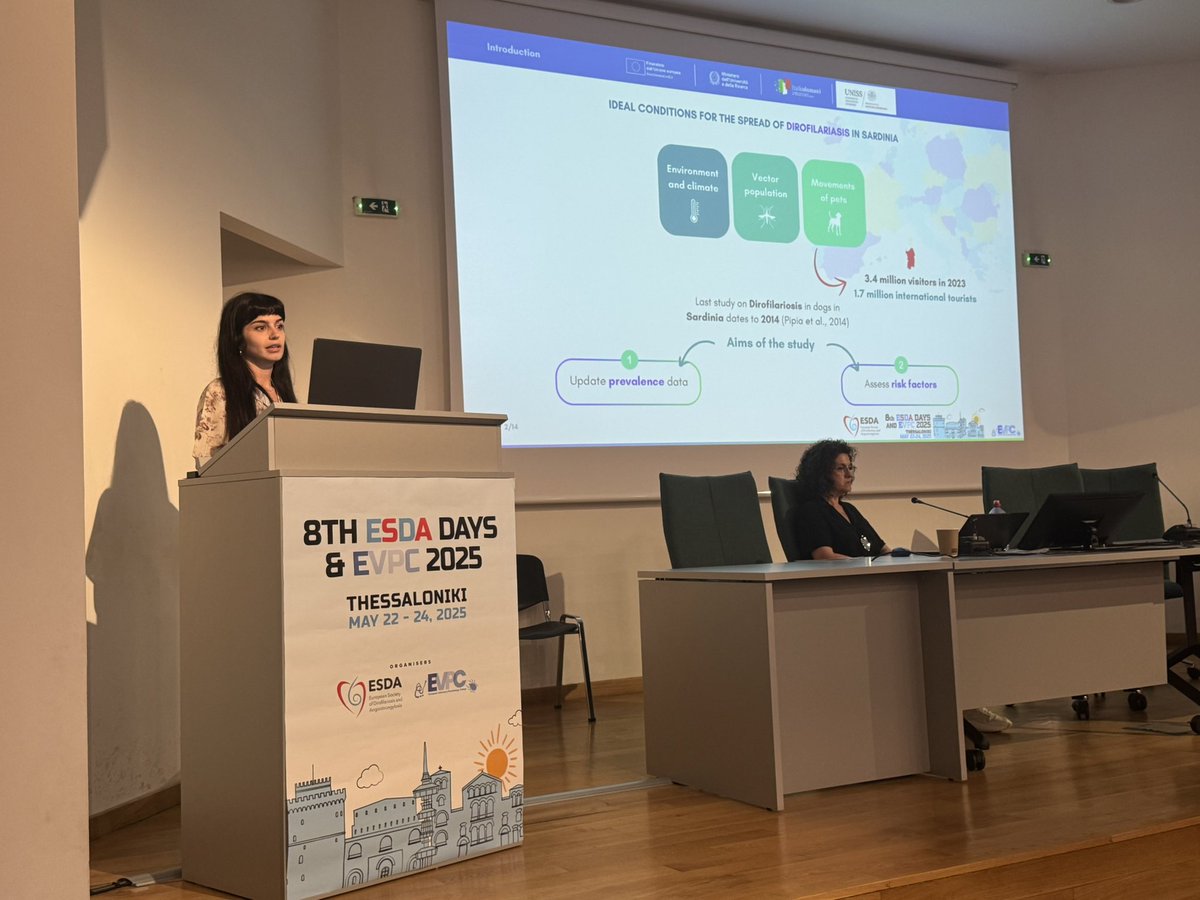 Francesca Nonnis talking mi n Beware of Dirofilaria risk when travelling with your dogs!