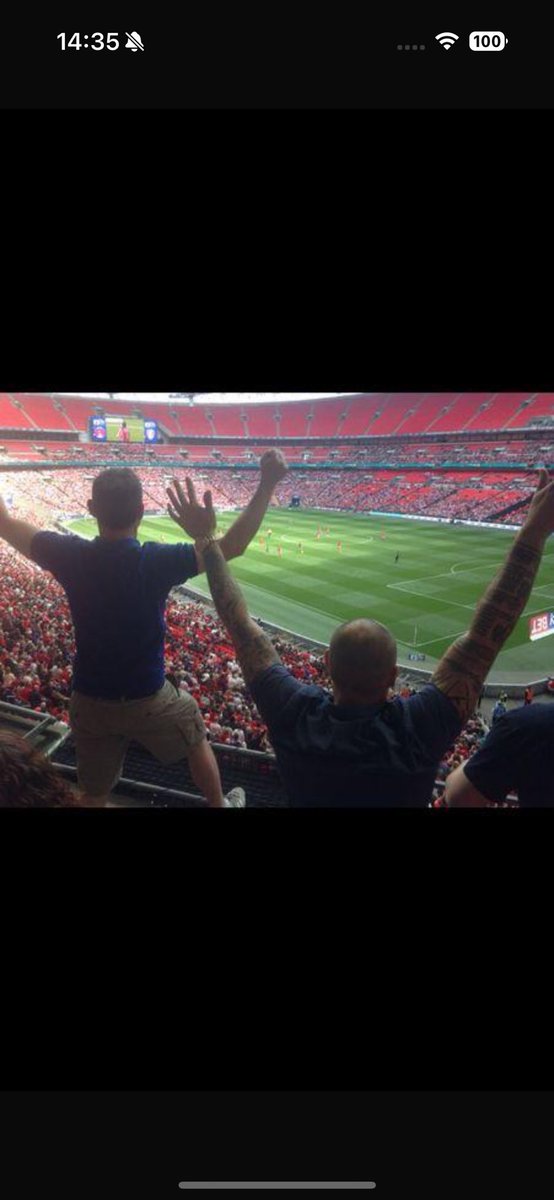 Orient at Wembley, all in royal Hertfordshire Blue….<a href="/OrientBraces/">Orient Braces</a>