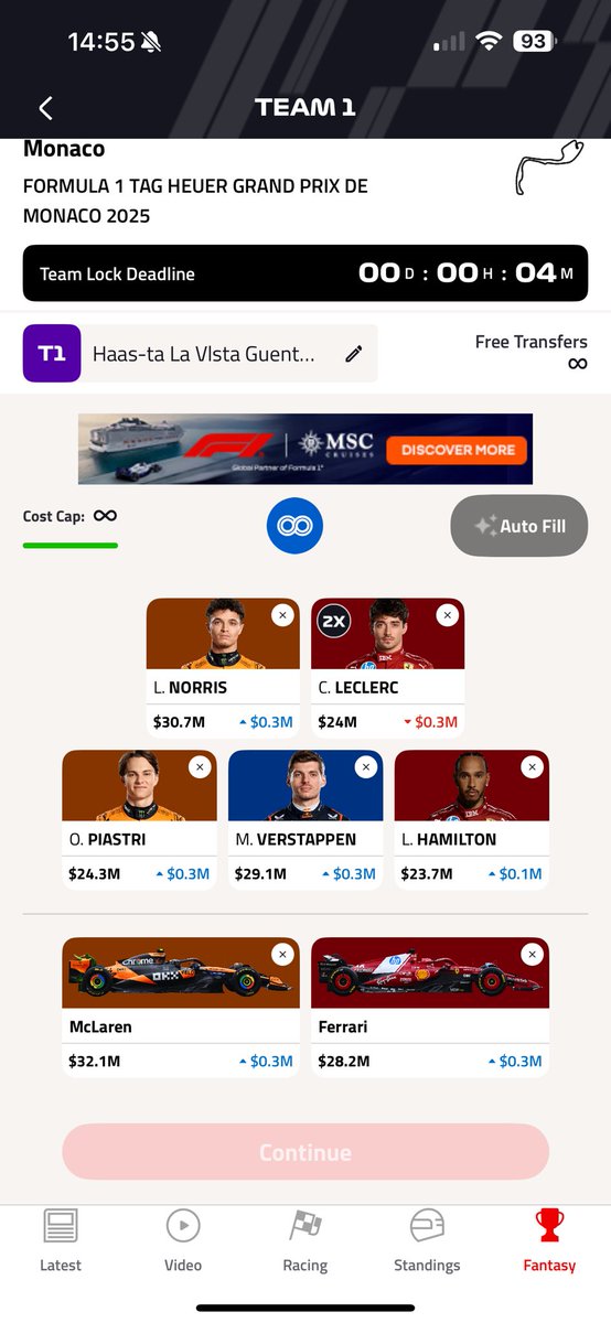 Ashley_Cox97's tweet photo. @F_FantasyHub Team is locked in 😬👀 https://t.co/zv4inxH8qJ