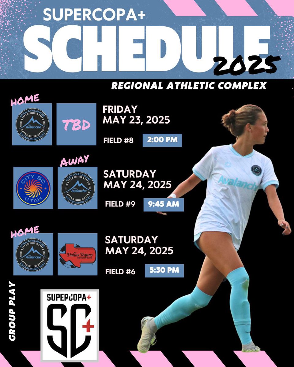 Avalanche U16 ECNL || 2009 || Class of 2027 / 2028 (@avalanche09ecnl) on Twitter photo SuperCopa+ schedule. Best way to spend a long weekend. <a href="/ImYouthSoccer/">ECNL/GA/Recruiting/College Soccer</a> <a href="/ImCollegeSoccer/">College Soccer Truth ™</a> SuperCopa+ schedule. Best way to spend a long weekend. <a href="/ImYouthSoccer/">ECNL/GA/Recruiting/College Soccer</a> <a href="/ImCollegeSoccer/">College Soccer Truth ™</a>