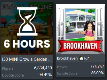 The absolute difference in this game is unreal and should not get this much attention. Please let this stop. #ROBLOX #GrowAGarden
