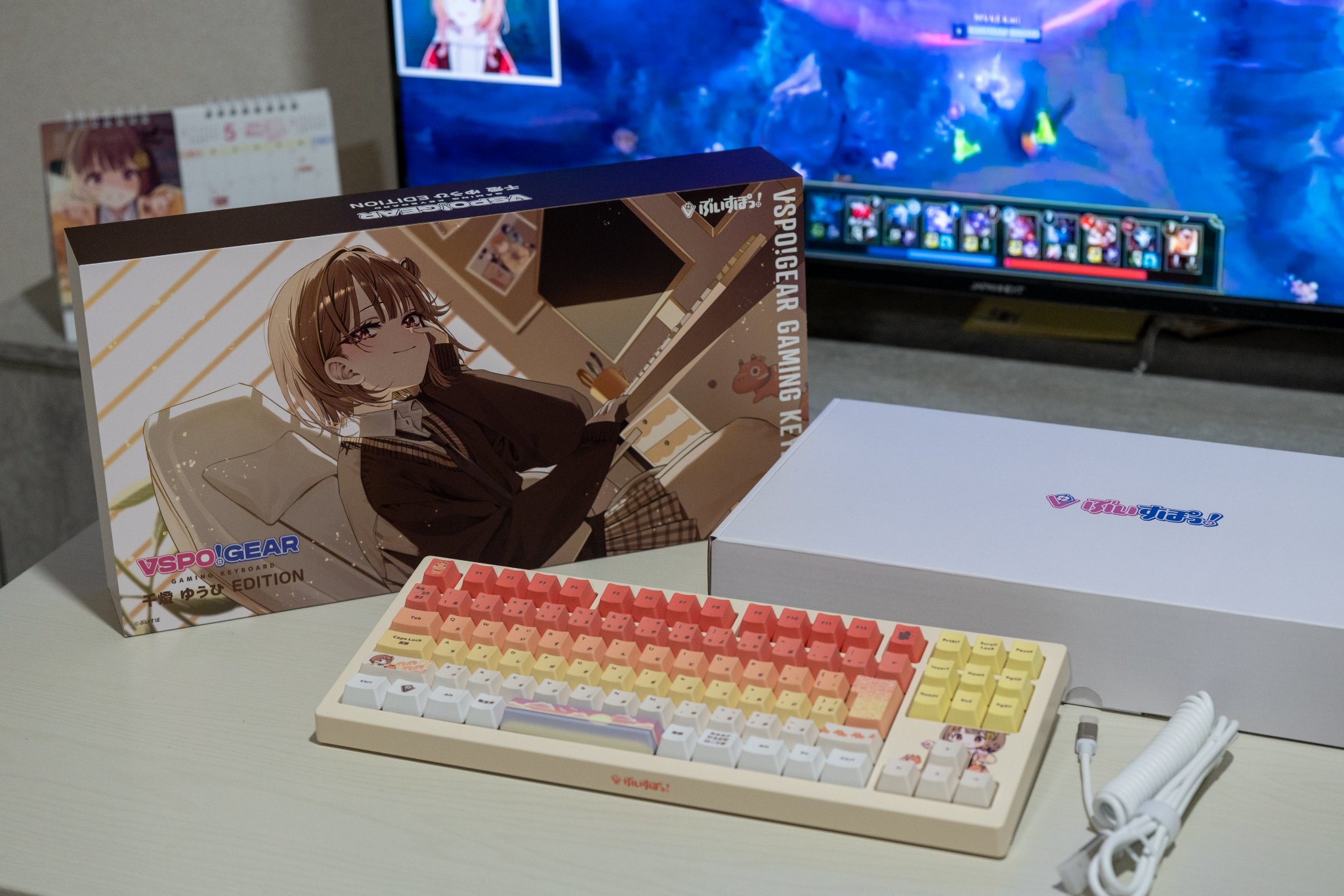 VSPO! GEAR ゲーミングキーボード 千燈ゆうひ Edition
