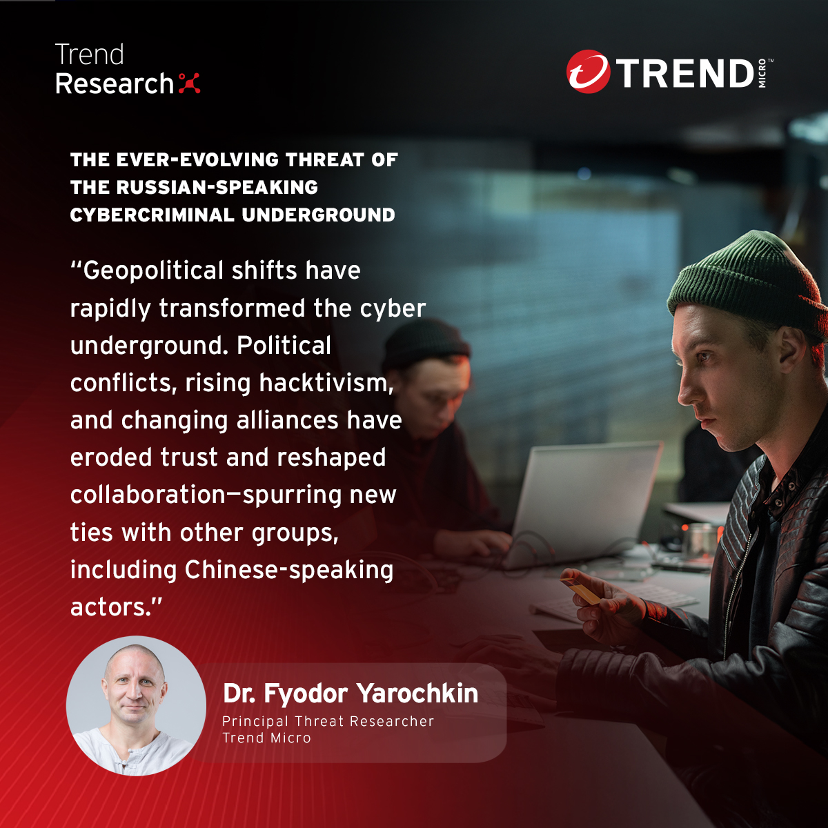 Nation-state-aligned actors are increasingly using the Russian underground to achieve strategic objectives, combining financially driven attacks with political campaigns.

Discover how these interactions are reshaping cyber operations in our report:⬇️ research.trendmicro.com/Russian_Underg…