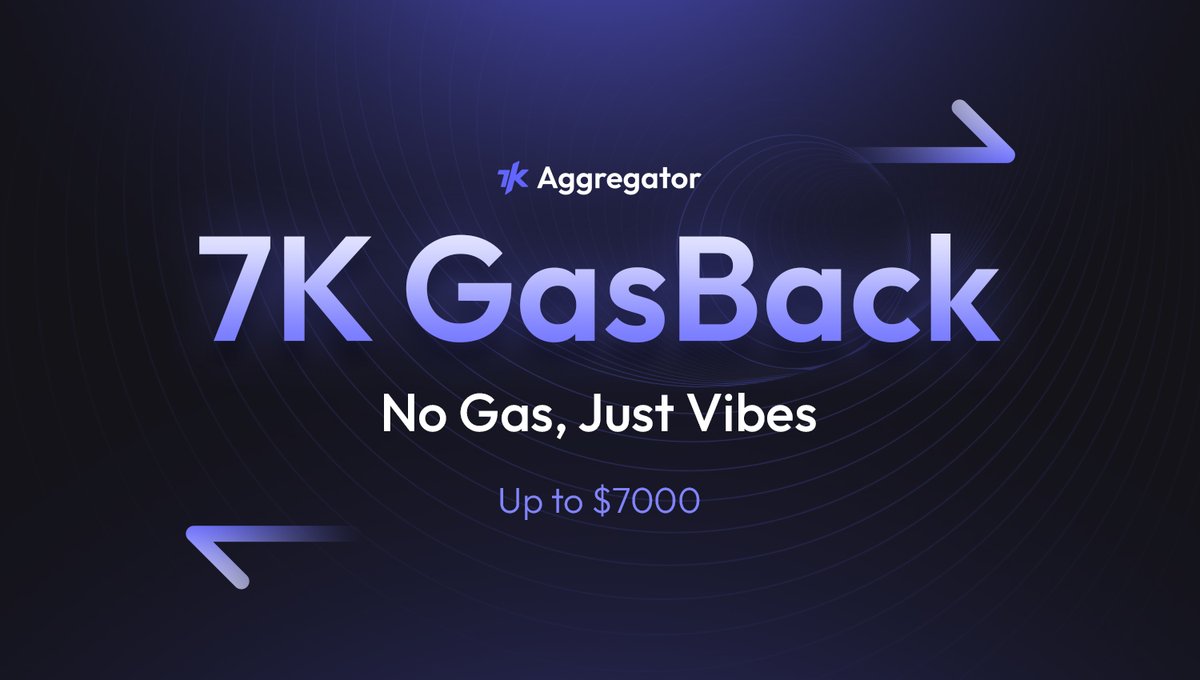 7k_ag_'s tweet image. Activity's cooled these days — and it’s time to change that.

We’re firing it up with ⛽ 7K GasBack, offering a cover up to $7000 worth of gas fees for swaps on 7kag

Trade now. Claim later.
Fuel the chain — we’ve got your gas 🫡

Start from 8am UTC, May 25