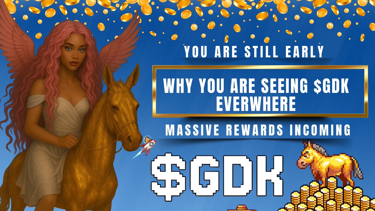 This will print you Money and yassssssssss You’ll Regret Ignoring It 🙂‍↔️

I know Most memecoins are jokes
I’ve seen hundreds of crypto projects. I’ve lost money to hype, bought into dreams, and watched tokens vanish overnight we all know the story 

But Golden Donkey ($GDK)?