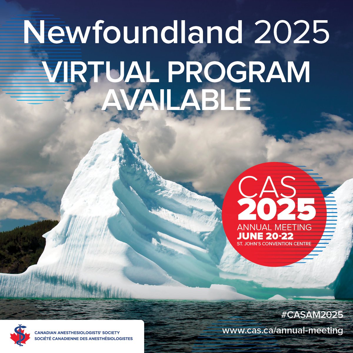 Canadian Anesthesiologists' Society (@casupdate) on Twitter photo The #CASAM2025 is less than a month away! Can’t attend in person? Join us virtually, June 20–22.
✅ Keynote: Olympic Gold Medalist Brad Gushue
✅ feat: <a href="/CAS_OBSection/">Obstetric Anesthesia of CAS 🇨🇦</a> <a href="/cas_neuro/">CAS Neuro Section</a> @cas_cvt @cja_journal @cas_envirosus & more
✅ Up to 15 Sec 1 CME credits
🔗 cas.ca/AM-program The #CASAM2025 is less than a month away! Can’t attend in person? Join us virtually, June 20–22.
✅ Keynote: Olympic Gold Medalist Brad Gushue
✅ feat: <a href="/CAS_OBSection/">Obstetric Anesthesia of CAS 🇨🇦</a> <a href="/cas_neuro/">CAS Neuro Section</a> @cas_cvt @cja_journal @cas_envirosus & more
✅ Up to 15 Sec 1 CME credits
🔗 cas.ca/AM-program