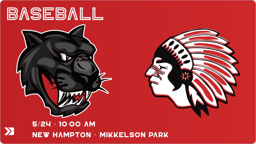 Baseball (Varsity) Game Day! - Check out the event preview for the The Riceville Wildcats vs The New Hampton Chickasaws. It starts at 10:00 AM and is at New Hampton - Mikkelson Park. gobound.com/ia/ihsaa/baseb…