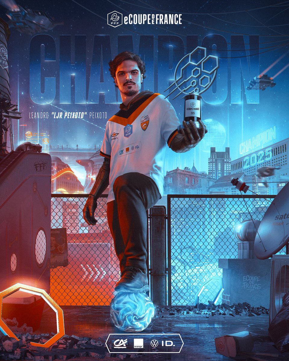 𝑪𝑯𝑨𝑴𝑷𝑰𝑶𝑵 💫
 
<a href="/LJR_Peixoto/">LJR</a> remporte l’#eCoupedeFrance 2025 ! 🏆

Il offre au <a href="/FCL_eSports/">FC Lorient Esports</a> le premier doublé coupe/championnat de l’histoire du eFoot français 🇫🇷
