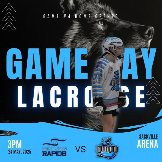 🚨Home Opener Alert!!🚨 Let's Pack the Den today at 3PM as your Female JrA Wolves take on the Saint John Rapids. Minor lacrosse players bring your jersey, helmet and stick so you can go on the floor between periods. 🐺🥍<a href="/wolveslacrosse1/">WolvesLacrosse</a>