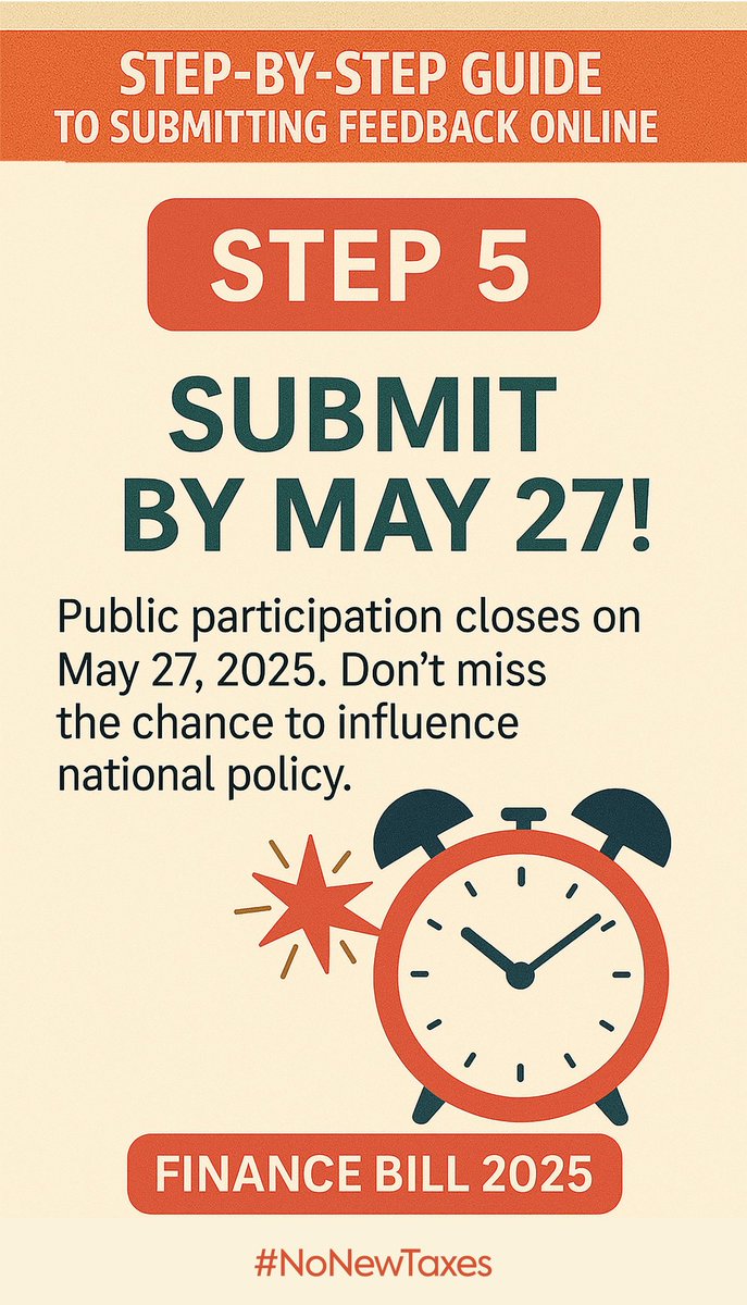 It is a people centred Finance Bill 2025.
#NoNewTaxes kabisaaaa, na siyo story za jaba I say.
State House TaweMcTominsay