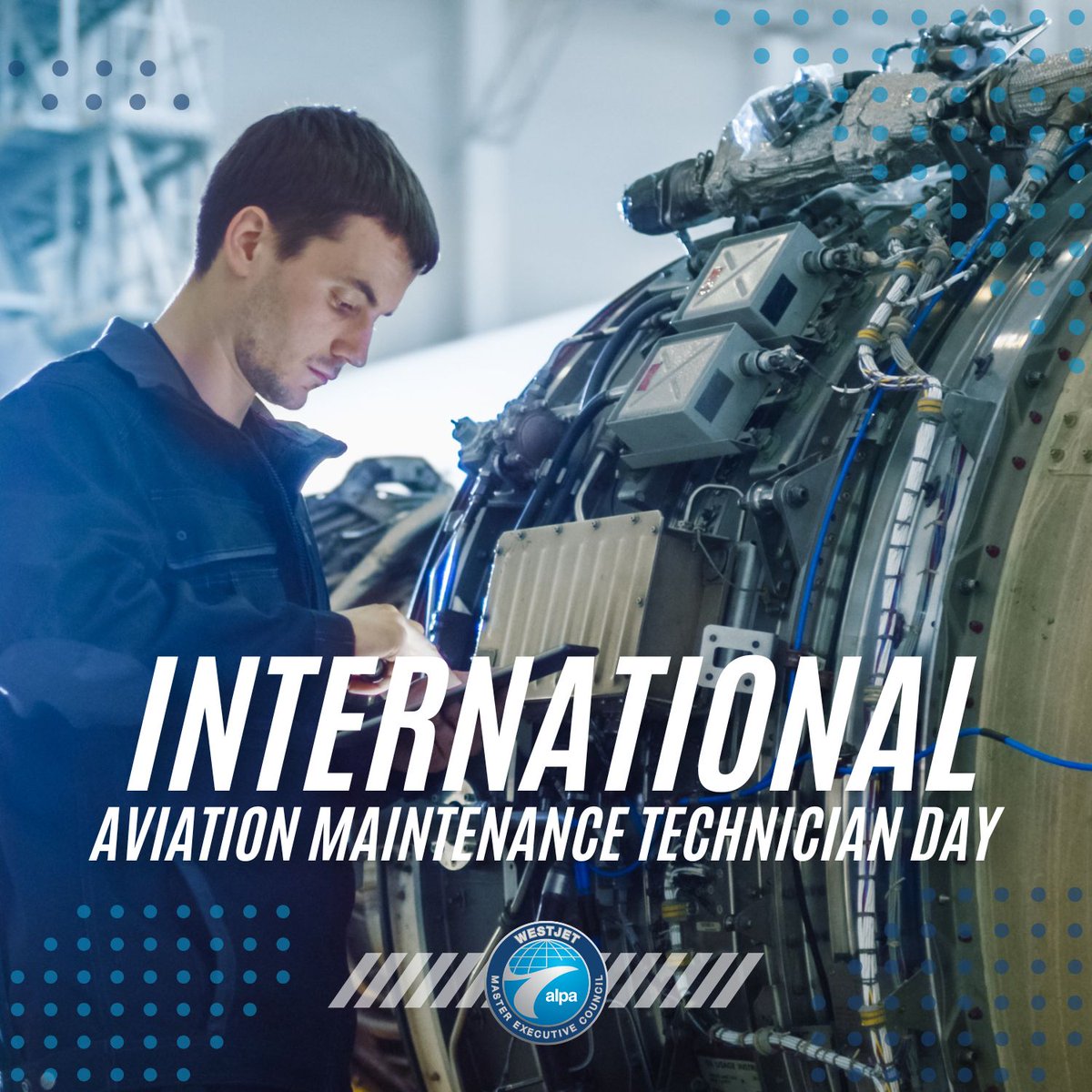 🛠️✈️ On International Aviation Maintenance Technician Day, we recognize the hardworking professionals who ensure our aircraft are ready to fly. Thank you to all of the AMTs for the critical work you do—on the ground and behind the scenes. 

#AMTDay #WestJetPilots #ALPAPilots