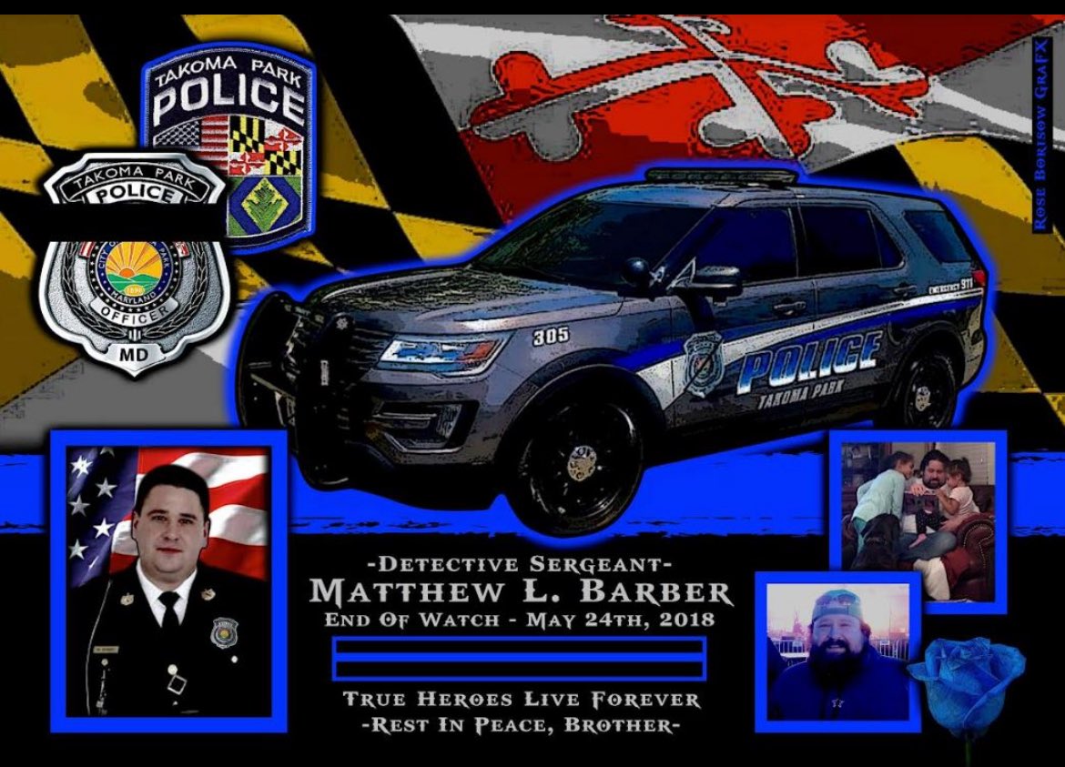 In memory of Sgt. Matthew Barber who passed seven years ago today.  You are missed each and every day.  EOW: May 24, 2018. #GoneButNotForgotten