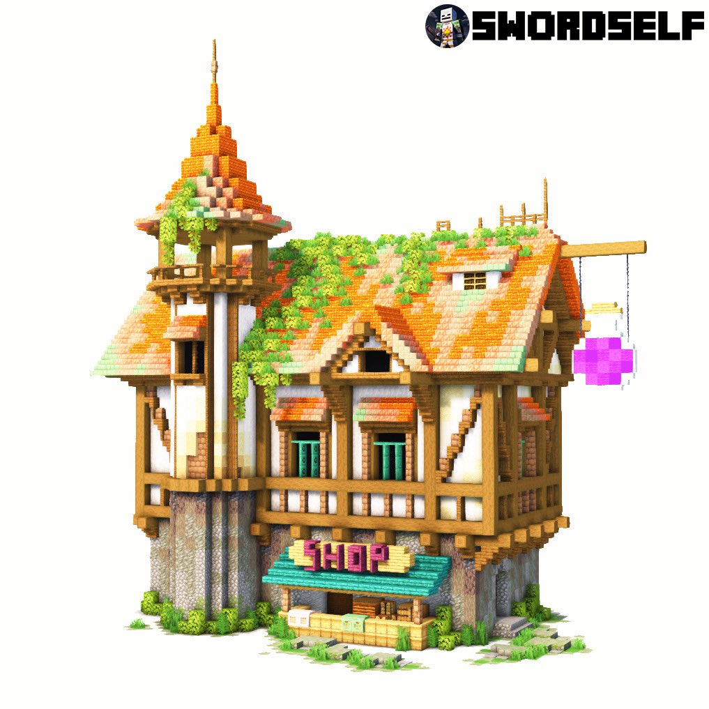 The alchemist’s shop 🏠
-
Like this build? Join my Patreon to download it now! Link in bio 
-
#Minecraft #minecraft建築コミュ #Minecraftbuilds #マインクラフト
