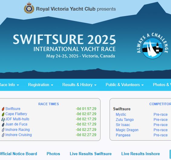 jcleon's tweet photo. 2 Hours until the start of the Swiftsure International Yacht Race.
The trackers are live, the livestream is primed...https://t.co/OK96uro971 
Liveblogging...https://t.co/m1NH56swWP https://t.co/HIbWnIUFm8