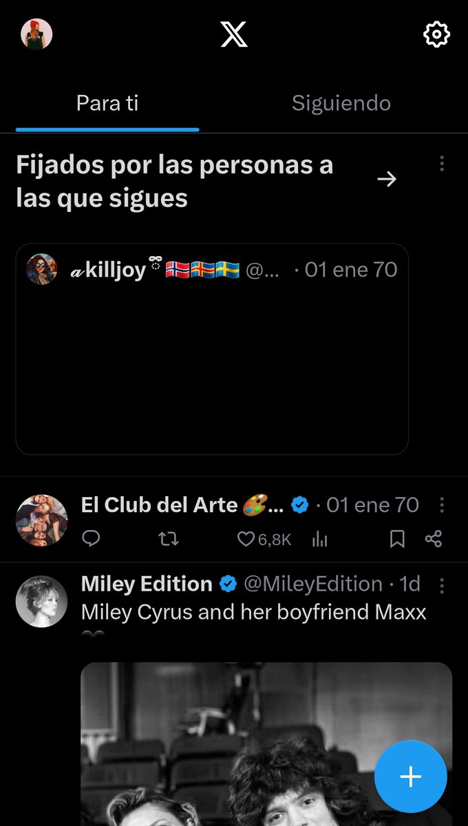 me va fatal tw, ahora se ve que estamos en los 70s