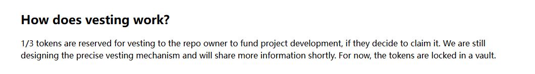 qizhichongsheng's tweet image. This part is the biggest risk: one-third of the tokens are given to the repo owners, letting them take the retail investors&apos; money? If this part isn’t made clear, no one will dare to play with you！！！
#gitfish $sol #memecoin