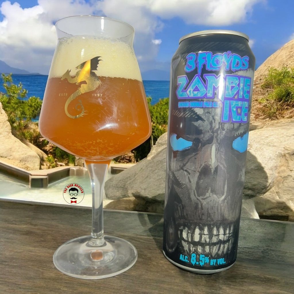 BeerAdviser's tweet image. 🧟‍♂️ Zombie Ice
@3floyds – Munster, Indiana
Pale Ale – XPA | 8.5% ABV 
📍 Rating: POUR

This is the kind of beer you want in your bunker when the apocalypse hits. Zombie Dust fans, meet its frostier, meaner sibling—same undead energy, but with more bite.

#ZombieIce #3FloydsBrewing