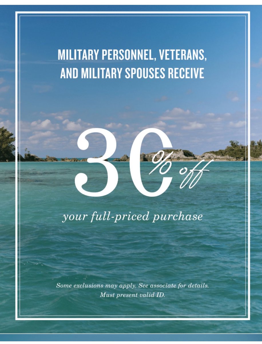 Susan McPherson (@svmcpherson) on Twitter photo Stop by <a href="/southerntide/">Southern Tide</a> at 2804 Devine Street for great shopping specials! Everyday 20% discounts for military first responders and veterans! Memorial Day discount of 30% discount for all military, members, military spouses and veterans! We welcome Southern Tide to the community! Stop by <a href="/southerntide/">Southern Tide</a> at 2804 Devine Street for great shopping specials! Everyday 20% discounts for military first responders and veterans! Memorial Day discount of 30% discount for all military, members, military spouses and veterans! We welcome Southern Tide to the community!