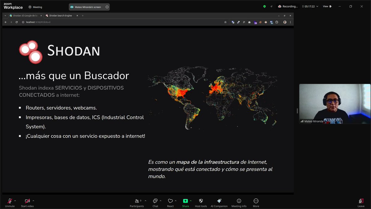 Empezó la primera charla de la jornada. El enlace para unirse es: bit.ly/DíaInternet2025.