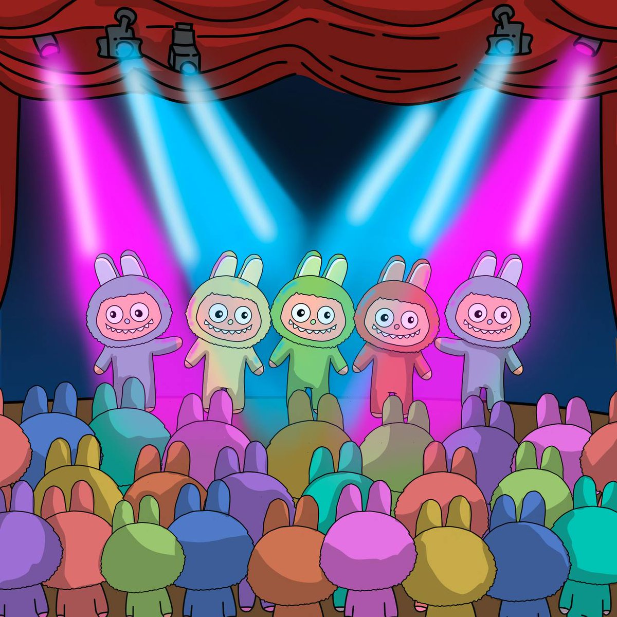 Don't fade this cute little Labubu's!

#LabubuOnEth
