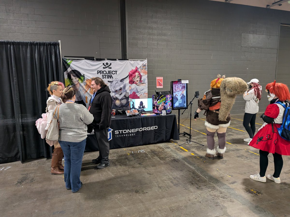 Day 2! Come visit <a href="/PROJECT_STIM/">PROJECT STIM</a> at Anime North!