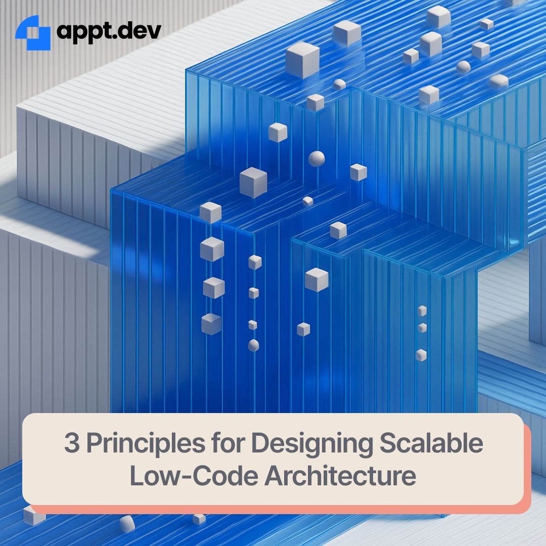 ApptDev's tweet image. 📐 3 Principles for Scalable Low-Code Architecture
1️⃣ Design a growth-ready schema
2️⃣ Modularize and reuse flows
3️⃣ Automate early with logic
ApptDev scales with you.
👉 Book a demo now.
#ScalableArchitecture #BuiltToGrow