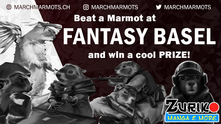 March Marmots (@marchmarmots) on Twitter photo Fantasy Basel is next weekend so it's about time that we show you what we've got at our booth!
Beat one of our members for a chance to enter a giveaway on each day of <a href="/FantasyBasel/">FANTASY BASEL - The Swiss Comic Con</a> π
#Convention #FaBa #GoMarmots Fantasy Basel is next weekend so it's about time that we show you what we've got at our booth!
Beat one of our members for a chance to enter a giveaway on each day of <a href="/FantasyBasel/">FANTASY BASEL - The Swiss Comic Con</a> π
#Convention #FaBa #GoMarmots