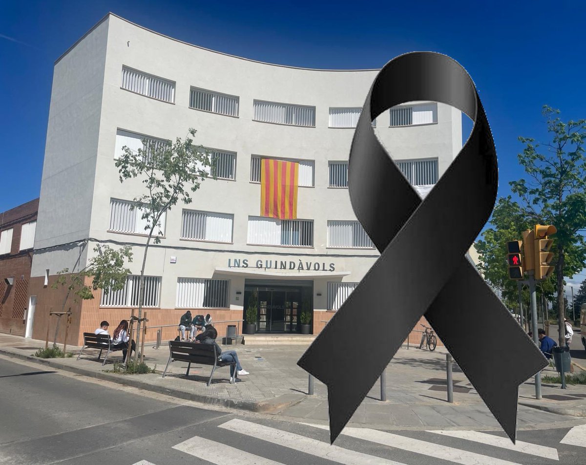 La comunitat educativa de l'Institut Guindàvols està de dol per la mort ahir 23 de maig de l'alumne J.M.V. de segon d'IMA de grau superior. 
El nostre condol a tota la família.