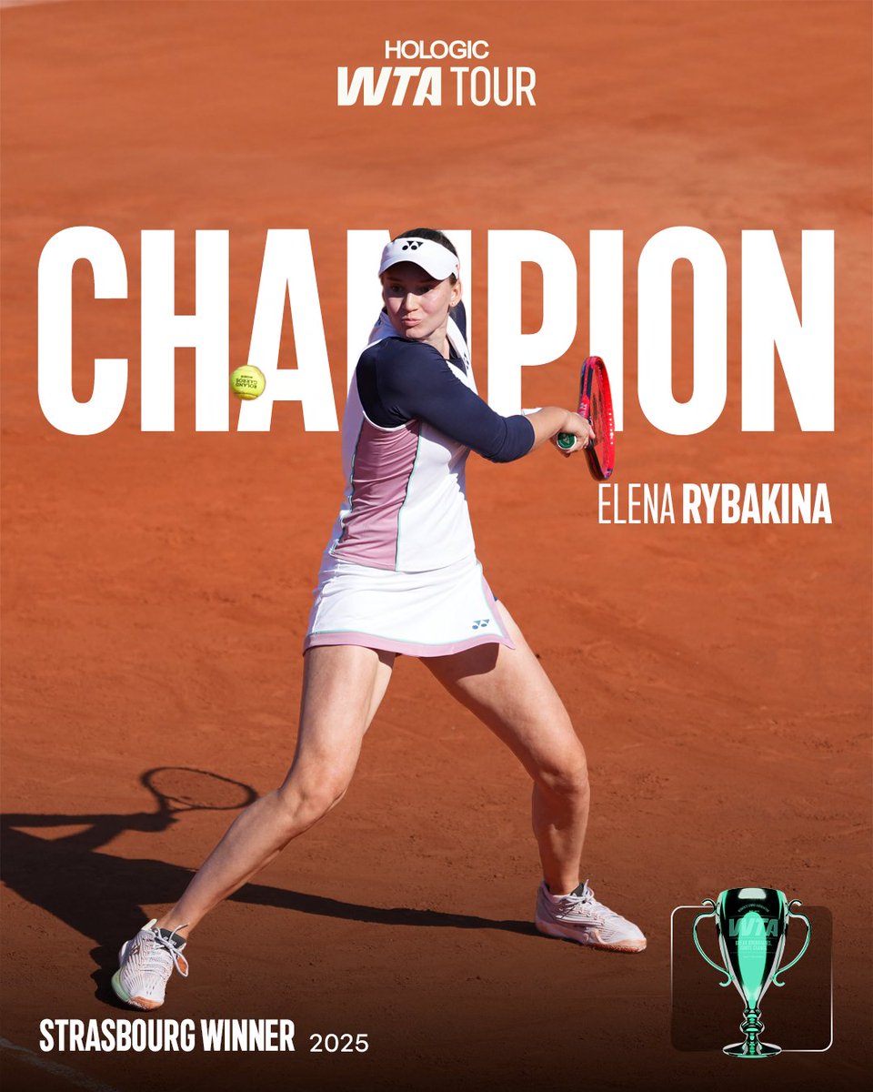 ElenaTurkiye's tweet photo. #Strazburg da Şampiyon #ElenaRybakina
Liudmila Samsanova'yı 6-1, 6-7, 6-1 yeniyoruz. 💪
#IS25
#WTA https://t.co/mgo3iyq29N