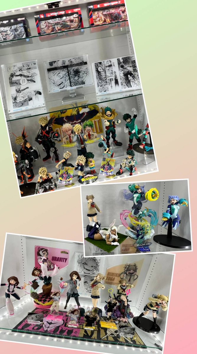 tatakaDQ10's tweet photo. 7月のヒロアカ1番くじに向けて今のディスプレイ状態を記録、更新。
原画展デク、スピリテイルのトガちゃん、梅雨ちゃん、ミルコ、葉隠ちゃん、、
まだ頑張れば入るはず、、？

#ヒロアカ #一番くじ
#フィギュア愛でる部
#フィギュア倶楽部 https://t.co/7tMiLKdIZf