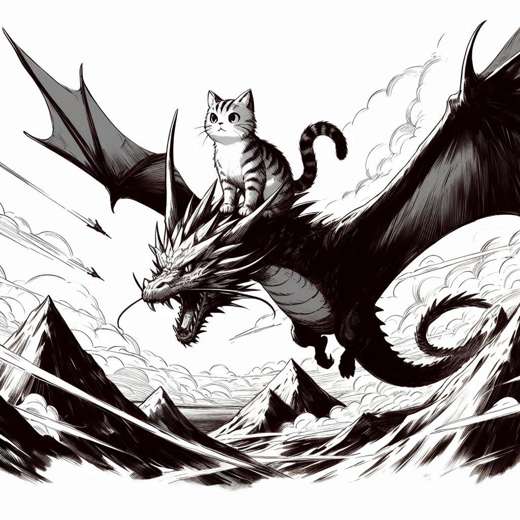 dragonblogger's tweet photo. Good Morning and Happy #Caturday all! #dragon of the day #aiart #bingcreate #dragonart https://t.co/fhMgj1bsxx