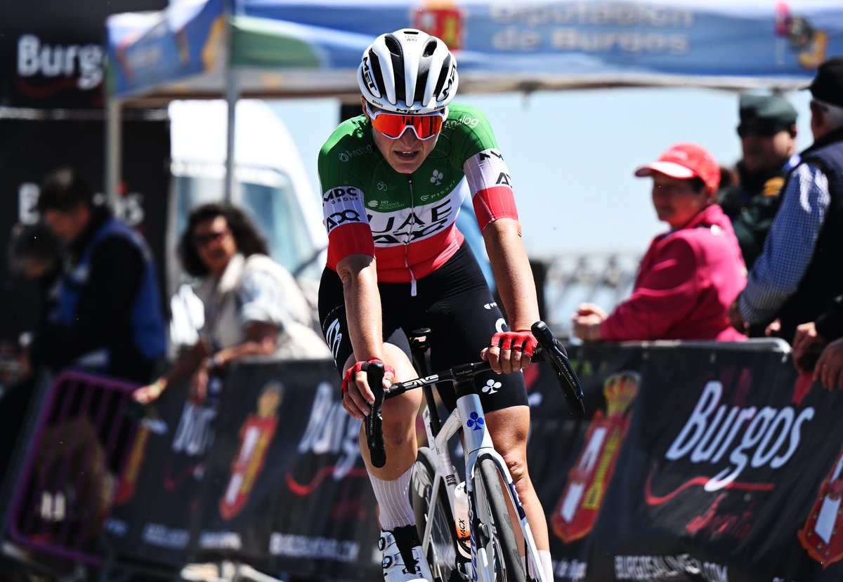 Third place for <a href="/ElisaLongoB/">Elisa Longo Borghini</a> on Stage 3 of the <a href="/VueltaBurgos/">Vuelta a Burgos</a> Feminas, with a tough summit finish at Picón Blanco!
A special mention to Paula Blasi, who animated the stage as part of the breakaway!

📸 <a href="/GettySport/">Getty Images Sport</a> 

#UAETeamADQ #VueltaBurgosFeminas #WeRideToInspire