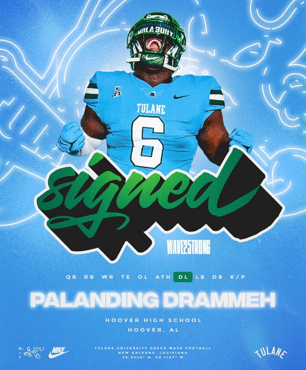 The countdown begins!

PaLanding Drammeh(98) days until Tulane Football returns!

<a href="/Padagambian/">Pa Landing Drammeh</a> 

🌊🧃🏈