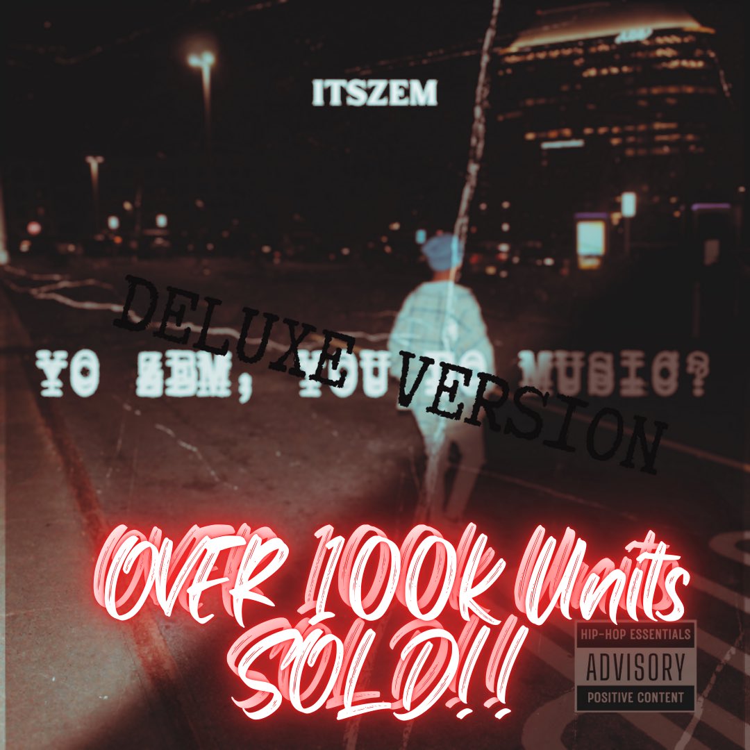 ZemsRecords's tweet photo. BREAKING: itszem's debut album "Yo Zem, You Do Music?" released in 2024 has SOLD 100k UNITS and deluxe edition SOLD OVER 100k UNITS 

#riaa #unitssold #explorepage✨ #viral  #fy #like #followforfollow #music #rap #musicproduction https://t.co/GpOu24eH7O