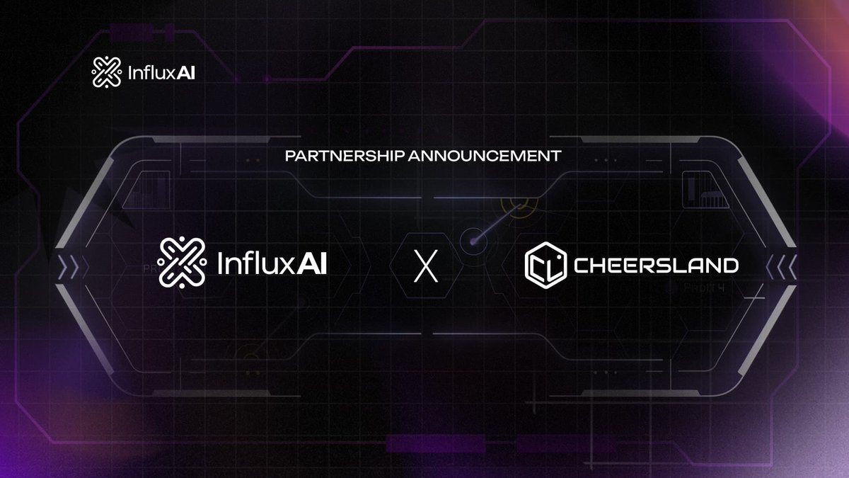 Partnership Announcement: InfluxAI x CheersLand 

We’re excited to announce a strategic partnership between InfluxAI and CheersLand, uniting advanced AI-powered trading tools with the real-world asset (RWA) and GameFi frontier.

This collaboration bridges on-chain intelligence